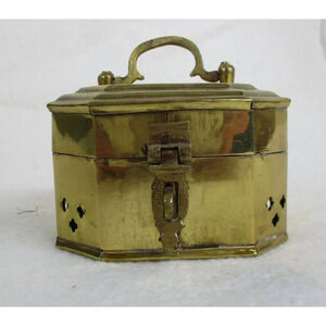 Cricket Box Good Luck Trinkets Jewels Secrets Crickets Brass Keepsake box